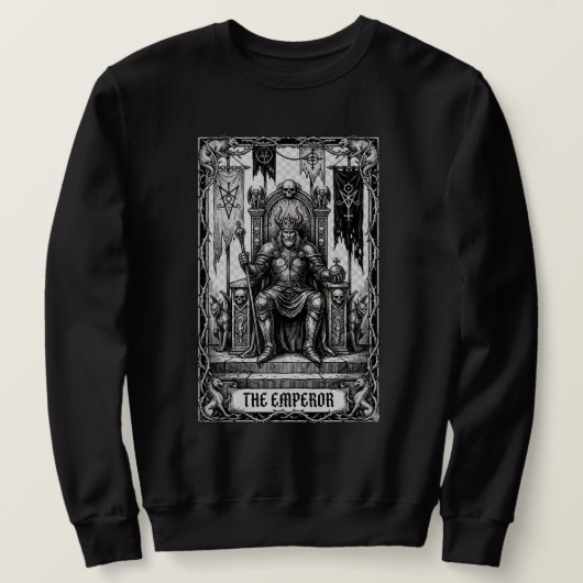皇帝 - 大アルカナTシャツ スウェットシャツ (デザイン正面)