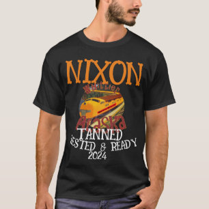 皇帝 日焼けしてリフレッシュ ニクソン 2032 大統領 Tシャツ