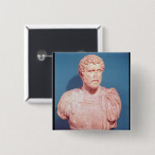 皇帝Antoninus Piusのバスト 缶バッジ (正面&裏面)