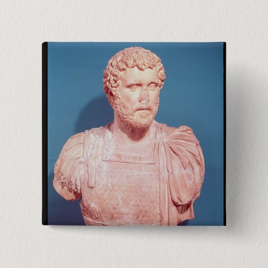 皇帝Antoninus Piusのバスト 缶バッジ (正面)