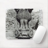 皇帝Ashokaの柱からのライオンの首都 マウスパッド (マウス)