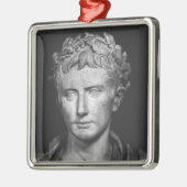 皇帝Augustusの頭部 メタルオーナメント (左)