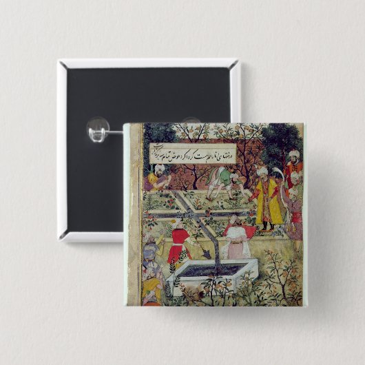 皇帝Babur 缶バッジ (正面&裏面)