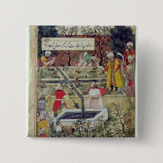 皇帝Babur 缶バッジ (正面)