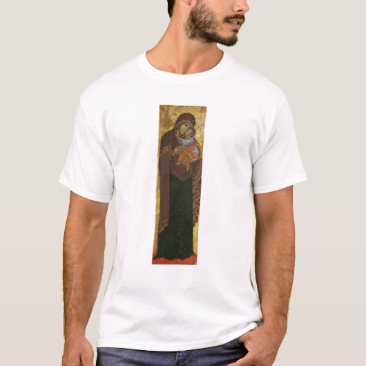 「皇帝Dushanのヴァージンとして」知られているアイコンc.1350 Tシャツ (正面)