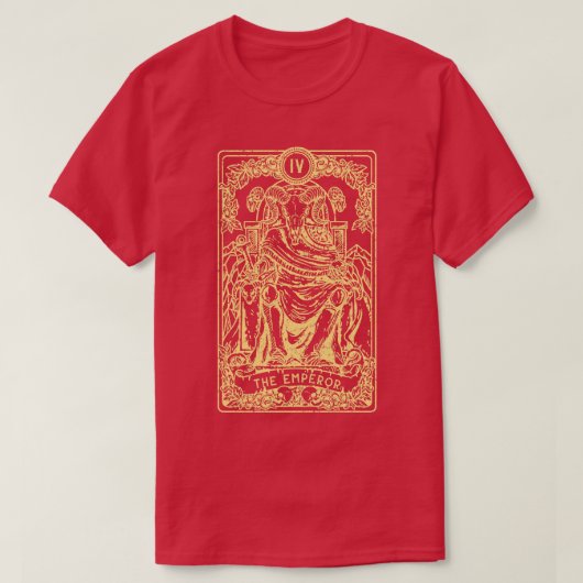 皇帝IゴシックタロットI占い師 Tシャツ (デザイン正面)