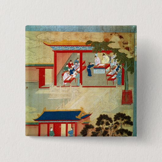 皇帝Jen Tsungの下の行政事務の検査 缶バッジ (正面)