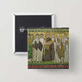 皇帝Justinian I 缶バッジ (正面&裏面)