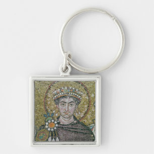皇帝Justinian I c.547の広告 キーホルダー