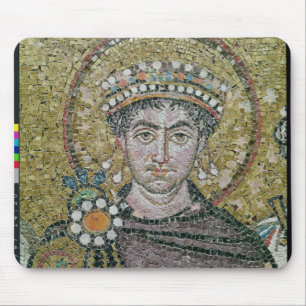 皇帝Justinian I c.547の広告 マウスパッド