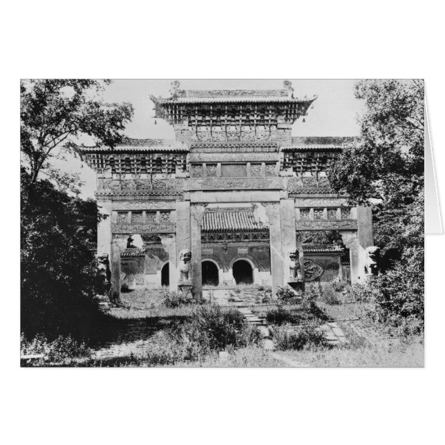 皇帝Qing Taizongの墓 (正面横)