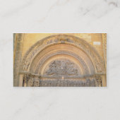皇族のキリストを描写するポーチのTympanum 名刺 (裏面)