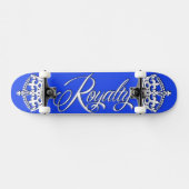 皇族のスケートボードのデッキの青 スケートボード (横)