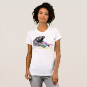 皇族のトラの女性によって破壊されるティー Tシャツ (正面フル)