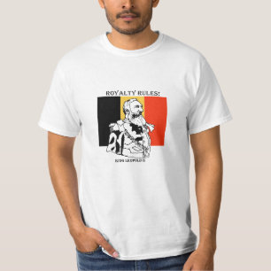 皇族は王の価値Tシャツを支配しますLeopold II Tシャツ