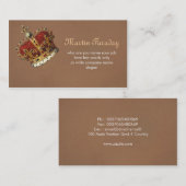 皇族王の王冠の名刺 名刺 (正面/裏面)