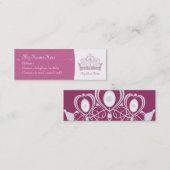 皇族/プリンセスの細いテレホンカード コーリングカード (正面/裏面)