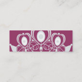 皇族/プリンセスの細いテレホンカード コーリングカード (裏面)