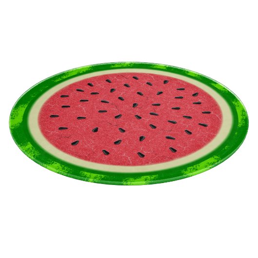 皮が付いているスイカの切れの夏のフルーツ カッティングボード (角)