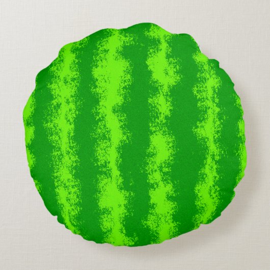 皮が付いているスイカの切れの夏のフルーツ ラウンドクッション (裏面)