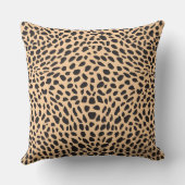 皮のチータの装飾 クッション (裏面)