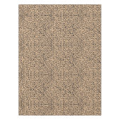 皮のチータの装飾 テーブルクロス (正面)