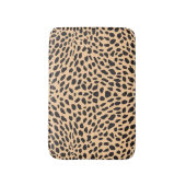 皮のチータの装飾 バスマット (正面縦)