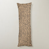 皮のチータの装飾 ボディピロー (裏面 (縦))