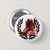 皮のブーツ 缶バッジ (正面&裏面)