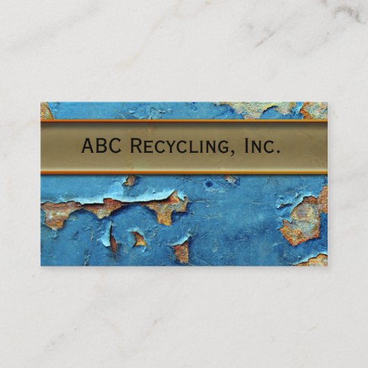 皮は名刺ペンキの錆つきました 名刺 (正面)