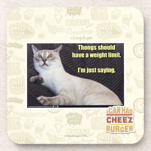 皮ひもに重量の限界があるべきです コースター (正面)