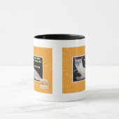 皮ひもに重量の限界があるべきです マグカップ (中央)