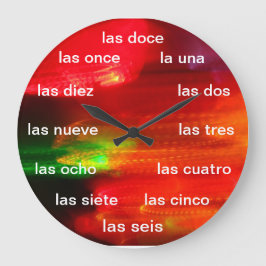 皮をむかれるReloj de - Colores de Mexicoo ラージ壁時計