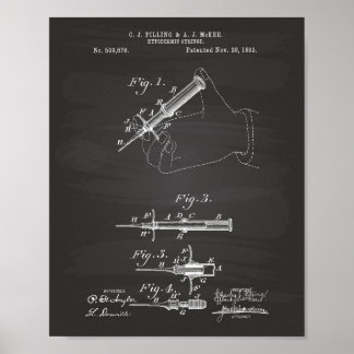 皮下注射器1893特許技術シャルボード ポスター
