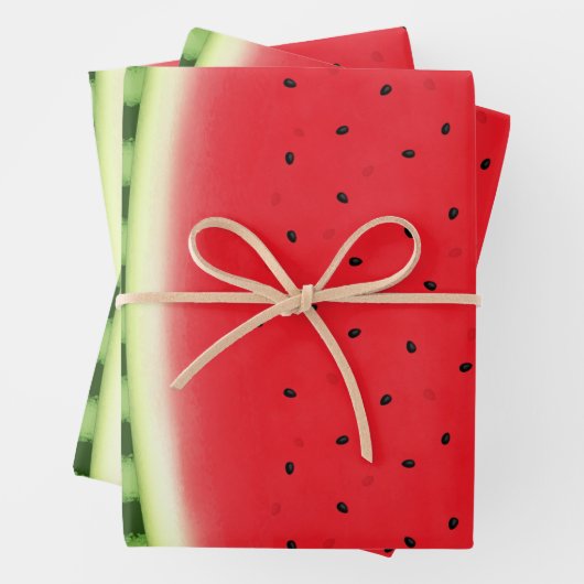 皮付きのワ watermelon ラッピングペーパーシート (インサイチュ)