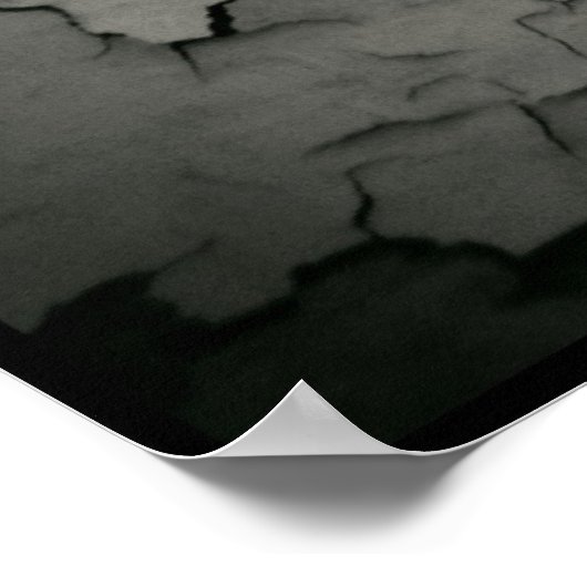 皮剥がれの皮で包まれた人間の目 ポスター (角)