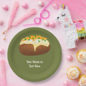 皮焼いたのポテト – チーズ&キーブ – 文字を追加 ペーパープレート (パーティー)