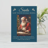 皮肉いけななサおもしろいンタ・クリスマス シーズンカード (スタンド正面)