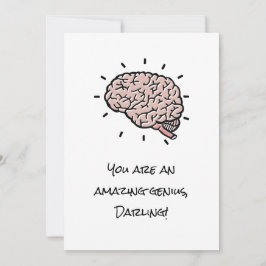 皮肉おもしろいあなたは天才バレンタカスタムイン シーズンカード