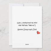 皮肉おもしろいあなたは天才バレンタカスタムイン シーズンカード (裏面)