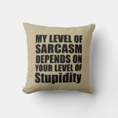 皮肉おもしろいことわざの有名な引用文 クッション (正面)