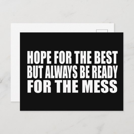 皮肉おもしろいことわざの有名な引用文 シーズンポストカード (正面/裏面)