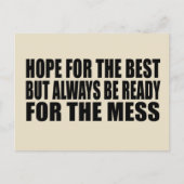 皮肉おもしろいことわざの有名な引用文 シーズンポストカード (正面)