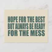 皮肉おもしろいことわざの有名な引用文 シーズンポストカード (正面)