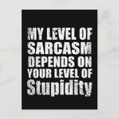 皮肉おもしろいことわざの有名な引用文 ポストカード (正面)