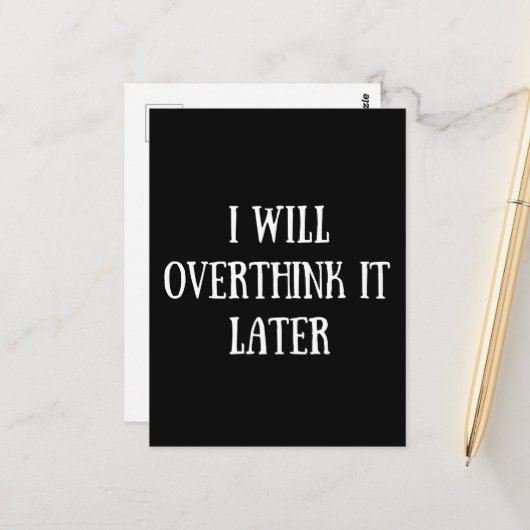 皮肉おもしろいことわざの有名な引用文 ポストカード (正面/裏面インサイチュ)