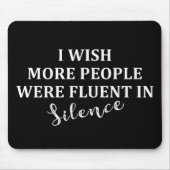 皮肉おもしろいことわざの有名な引用文 マウスパッド (正面)