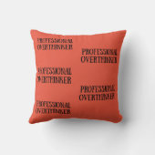 皮肉おもしろいことわざブラックフォント クッション (裏面)