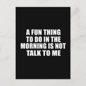 皮肉おもしろいことわざ内向的引用文 ポストカード (正面)