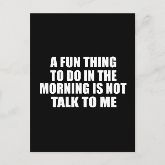 皮肉おもしろいことわざ内向的引用文 ポストカード (正面)